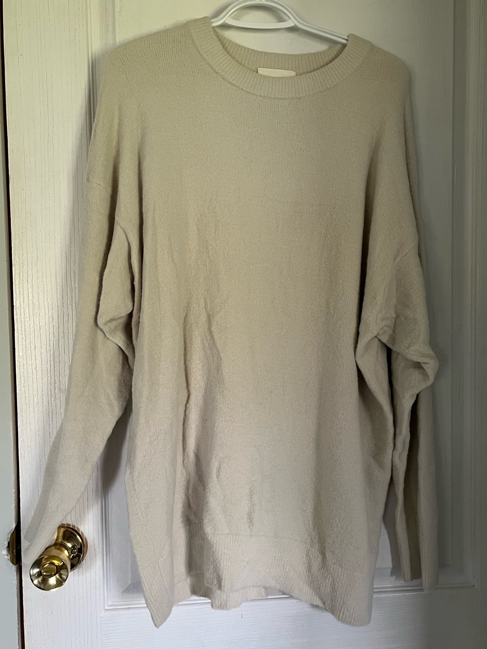 Wilfred Cream Crewneck Sweater - Minimal Knit